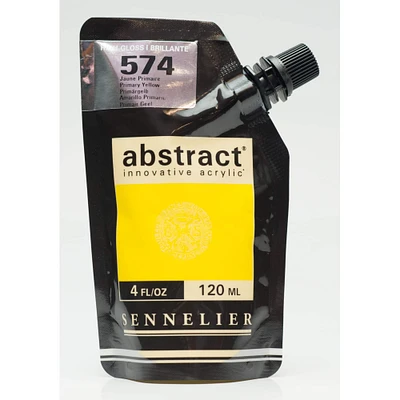 Sennelier Abstract® High Gloss Primary Yellow Acrylic, 120mL