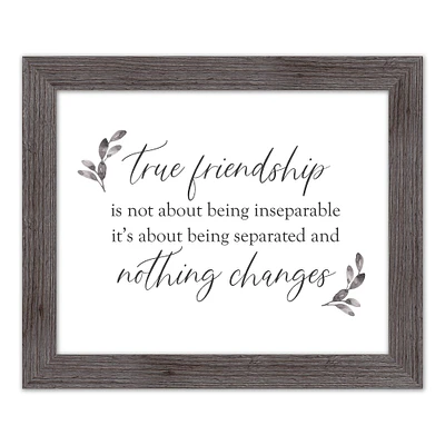 True Friendships Never Change Western Framed Print