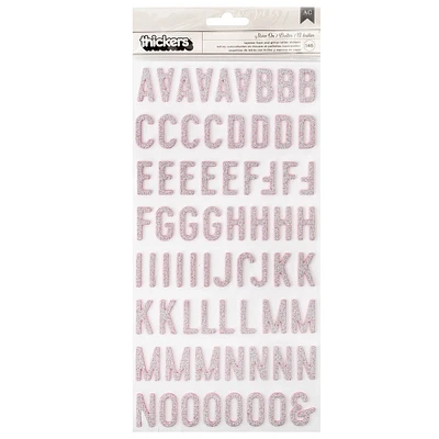 Thickers™ Jen Hadfield Stardust Pink & Silver Glitter Alphabet Stickers