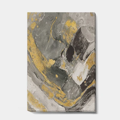 Designart - Marble Gold and Black II