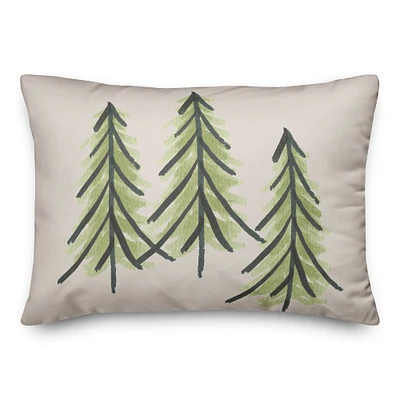 Three Trees 14x20 Throw Pillow