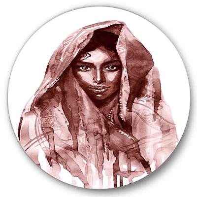 Designart - Monochrome Portrait of Young Indian Woman II