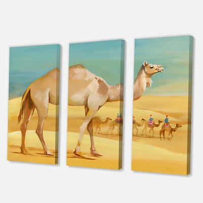 Designart - Camels In Desert