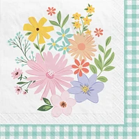 Springtime Blooms Paper Beverage Napkins, 80ct.