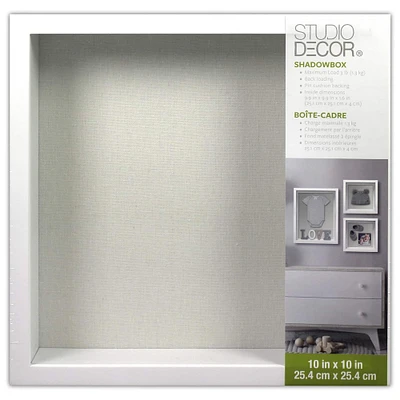 White Flat Shadow Box by Studio Décor®