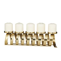 20" Gold Contemporary Candle Holder