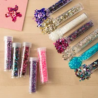 12 Packs: 12 ct. (144 total) Sparkles & Shapes Glitter Shaker Variety Pack by Creatology™