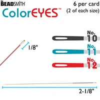 The Beadsmith® ColorEYES™ Beading Needle Set