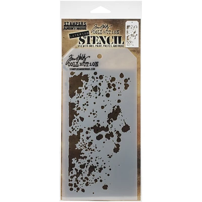 Stampers Anonymous Tim Holtz® Grime Layered Stencil, 4" x 8.5"