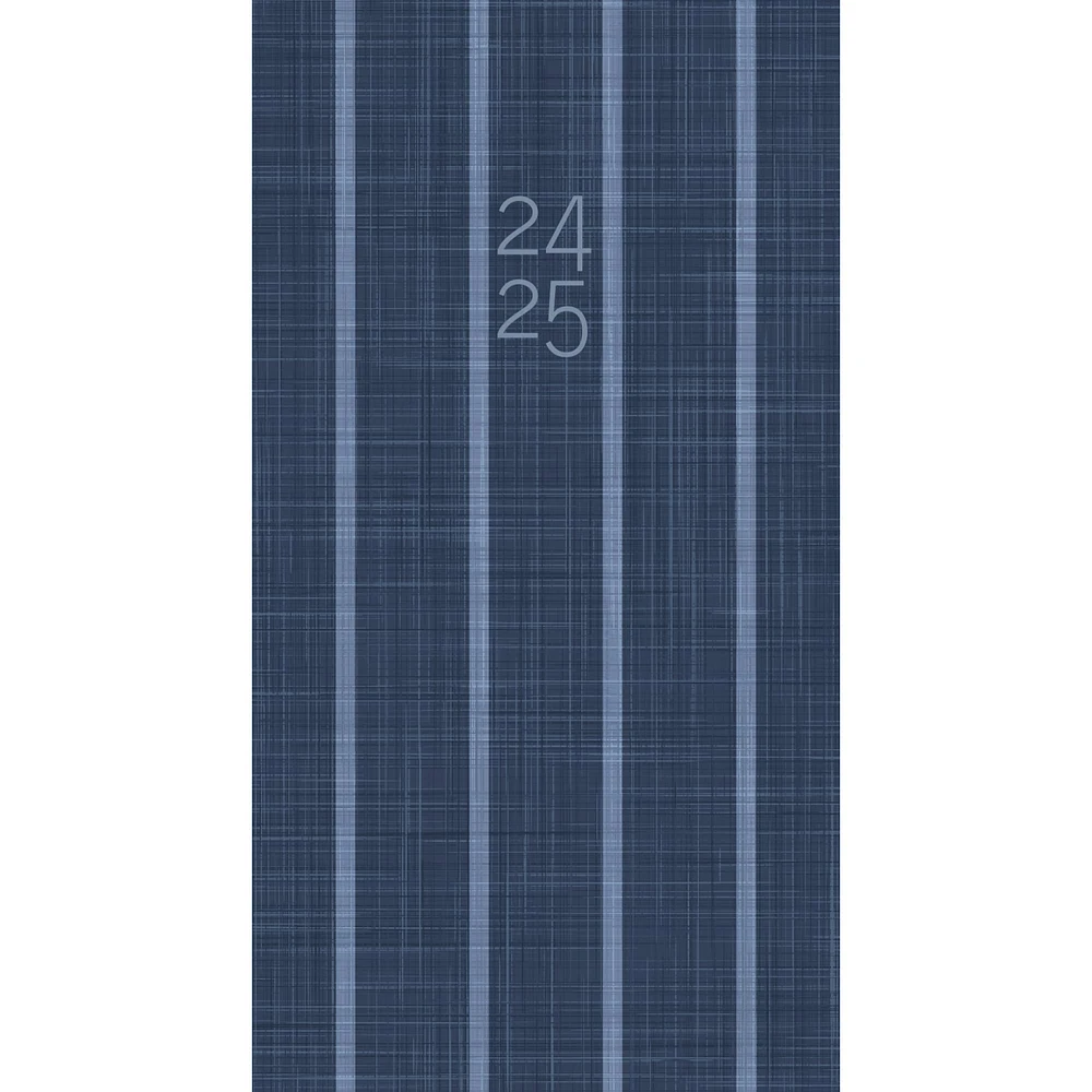 2024-2025 Denim Stripe Pocket Planner