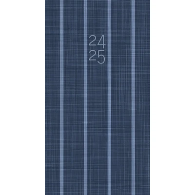 2024-2025 Denim Stripe Pocket Planner