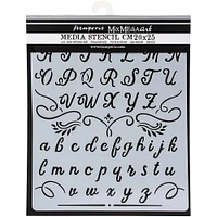 Stamperia Calligraphy Alphabet Stencil