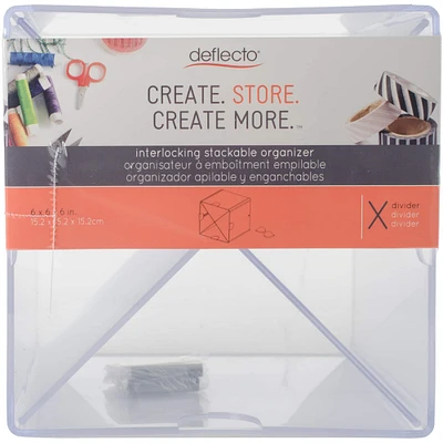 Deflecto® Stackable X-Divided Storage Organizer