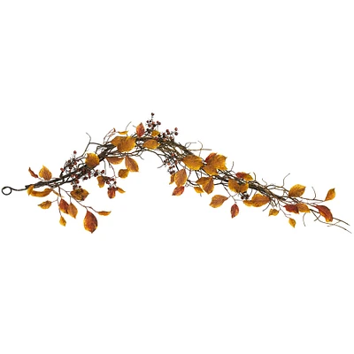 4ft. Fall Foliage, Berries & Twig Artificial Garland