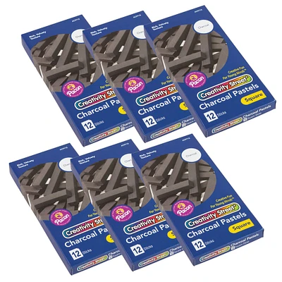 4 Packs: 6 Packs 12 ct. (288 total) Creativity Street® Square Charcoal Pastels