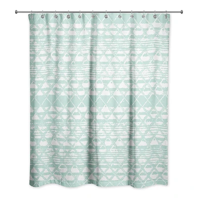 Tribal Woven Geometric Pattern Shower Curtain