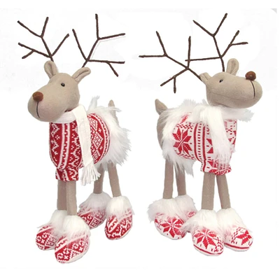 15" Santa's Workshop Good Cheer Standing Reindeer Set