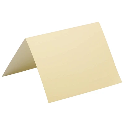 JAM Paper 4.62" x 6.25" Ivory Blank Foldover Cards