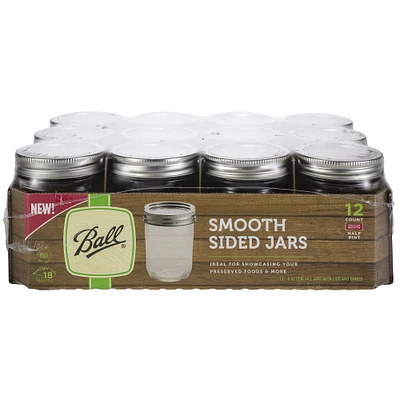 Ball® 8oz. Regular Mouth Smooth Sided Canning Jars, 12ct.
