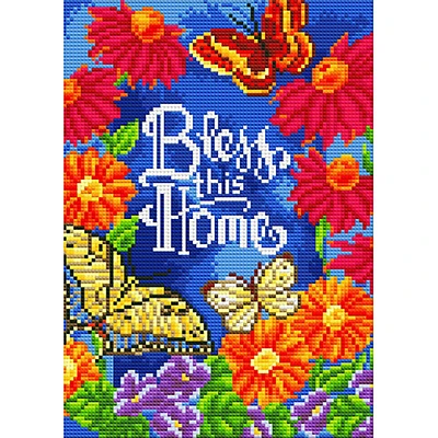 Sparkly Selections Bless This Home Glow in the Dark Diamond Art Kit