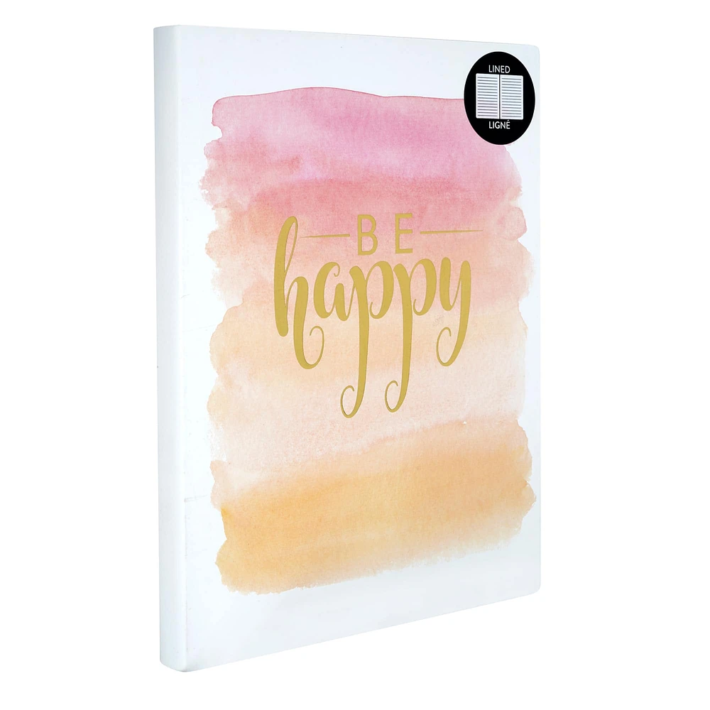 Be Happy Lined Journal by Artist's Loft™, 6" x 8"