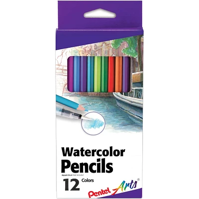 Pentel Arts® 12 Piece Watercolor Pencil Set