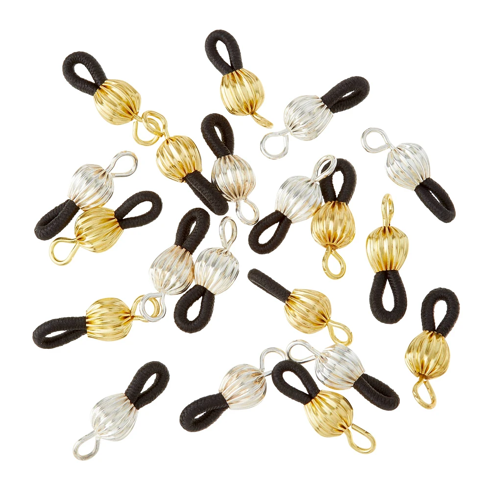 12 Packs: 20 ct. (240 total) Gold & Silver Eyeglass Holders by Bead Landing™