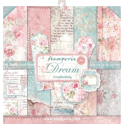 Stamperia Dream Double-Sided Paper Pad, 12" x 12"