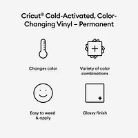 Cricut® Permanent Cold-Activated Color-Changing Vinyl