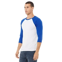 BELLA+CANVAS® 3/4 Sleeve Adult Unisex Baseball T-Shirt