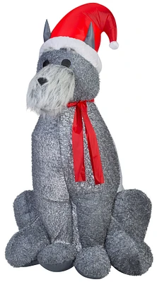 6ft. Airblown® Inflatable Christmas Schnauzer Dog