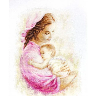 Luca-s Mother And Child Counted Cross Stitch Kit