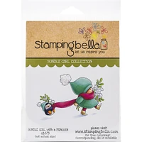 Stamping Bella Bundle Girl with Penguin Cling Stamps