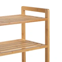 Organize It All Bamboo Shoe Rack with Umbrella Stand