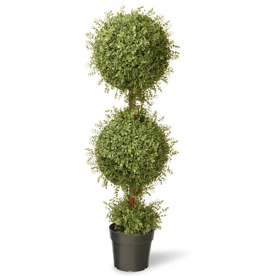 4ft. Mini Tea Leaf Two-Ball Topiary
