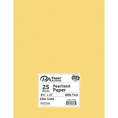 PA Paper™ Accents Pearlized 8.5" x 11" 80lb. Paper