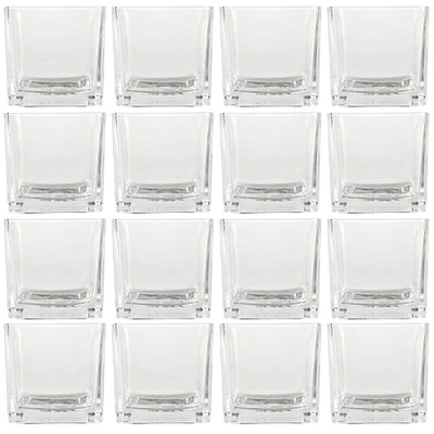 12 Pack: 6" Cube Glass Vase by Ashland®