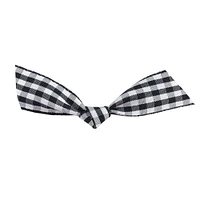 JAM Paper 7/8" Gingham Check Twist Tie Flair Bows