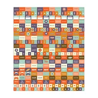 TF Publishing 2024 Big Grid-Floral Wall Calendar