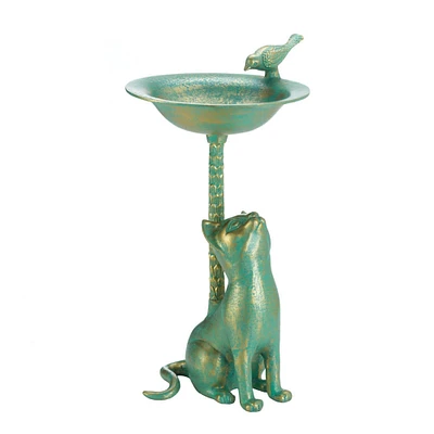 21'' Cat Birdbath