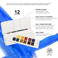 6 Pack: Daler-Rowney® Aquafine 12 Color Watercolor Paint Travel Set