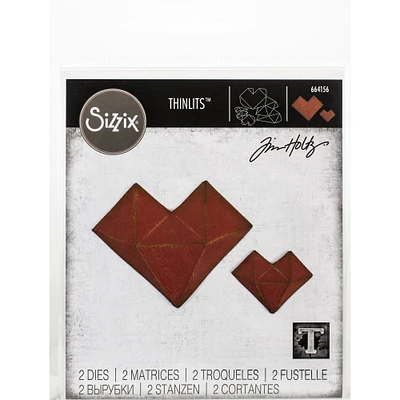 Sizzix® Thinlits™ Faceted Heart Die Set By Tim Holtz