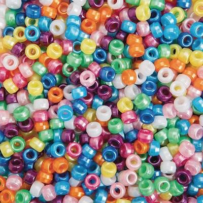 Color Splash!® Pearl Plastic Pony Beads, 9mm