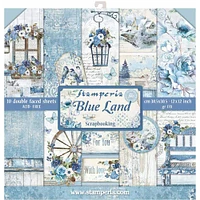 Stamperia Blue Land Double-Sided Paper Pad, 12" x 12"