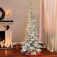 7.5ft. Pre-Lit Whistler Pine Artificial Christmas Tree, Warm White LED Lights