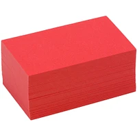 JAM Paper 2" x 3.5" Jupiter Red Stardream Blank Flat Note Cards, 100ct.