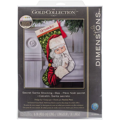 Dimensions® Secret Santa Stocking Counted Cross Stitch Kit