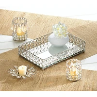 13" Shimmer Rectangular Jeweled Tray