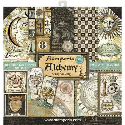 Stamperia Alchemy Double-Sided Paper Pad, 12" x 12"