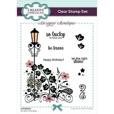 Creative Expressions Designer Boutique Go With The Glow Clear Stamp Set